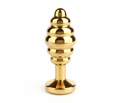Mr. Steel Twister Medium Stainless Steel Spiral Plug with Jeweled Base