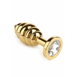 Mr. Steel Twister Large Stainless Steel Spiral Plug with Jeweled Base Mr. Steel Twister Large Stainless Steel Spiral Plug with Jeweled Base
