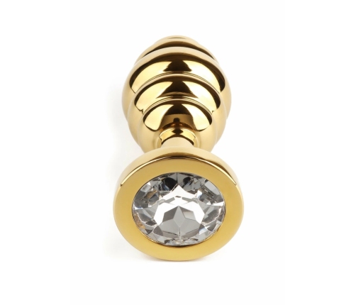 Mr. Steel Twister Large Stainless Steel Spiral Plug with Jeweled Base