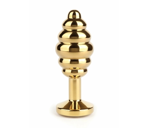 Mr. Steel Twister Large Stainless Steel Spiral Plug with Jeweled Base