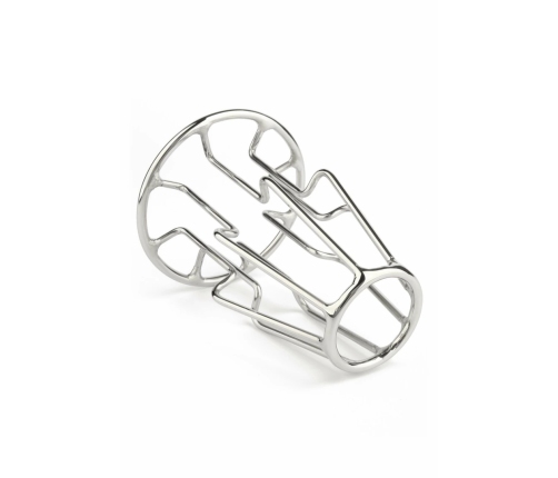 Mr. Steel Trapezoid Plug Medium Stainless Steel Geometric Design