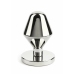 Mr. Steel Classic Stainless Steel Plug Small - Tapered Design, Polished Finish