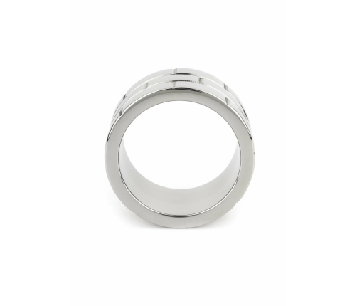 Mr. Steel The Wall C-Ring 40mm Stainless Steel Wide Band Ring