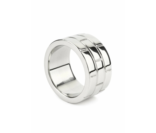 Mr. Steel The Wall C-Ring 40mm Stainless Steel Wide Band Ring