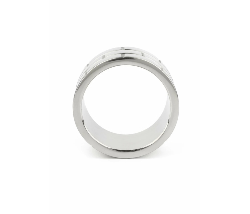 Mr. Steel The Wall C-Ring 45mm Stainless Steel Wide Band Ring