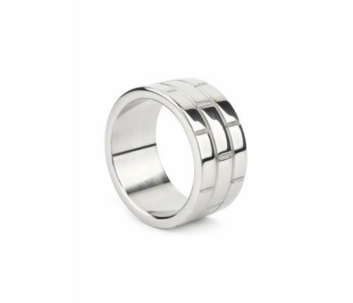 Mr. Steel The Wall C-Ring 45mm Stainless Steel Wide Band Ring