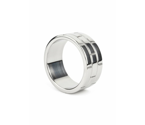 Mr. Steel The Wall C-Ring 50mm Stainless Steel Wide Band Ring