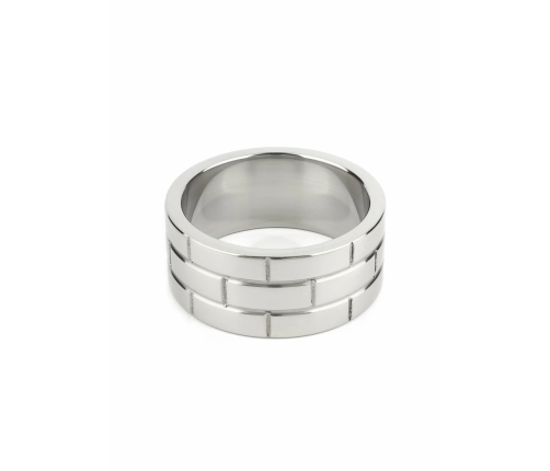 Mr. Steel The Wall C-Ring 50mm Stainless Steel Wide Band Ring