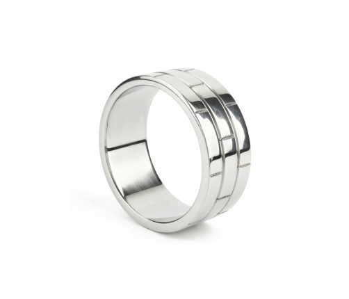Mr. Steel The Wall C-Ring 55mm Stainless Steel Wide Band Ring