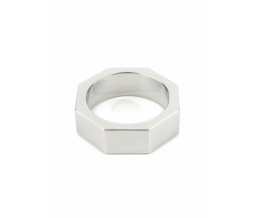 Mr. Steel Nut C-Ring 40mm Stainless Steel Hexagonal Design