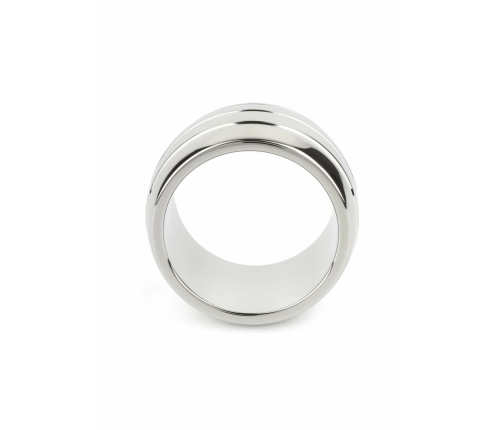 Mr. Steel Oval Barrel C-Ring 40mm Stainless Steel Comfort Band