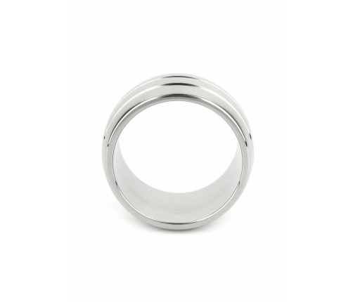 Mr. Steel Oval Barrel C-Ring 45mm Stainless Steel Wide Comfort Fit