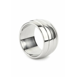 Mr. Steel Oval Barrel C-Ring 45mm Stainless Steel Wide Comfort Fit Mr. Steel Oval Barrel C-Ring 45mm Stainless Steel Wide Comfort Fit