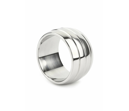 Mr. Steel Oval Barrel C-Ring 45mm Stainless Steel Wide Comfort Fit