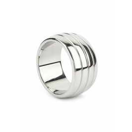 Mr. Steel Oval Barrel Ring 50mm Stainless Steel Comfort Fit Mr. Steel Oval Barrel Ring 50mm Stainless Steel Comfort Fit