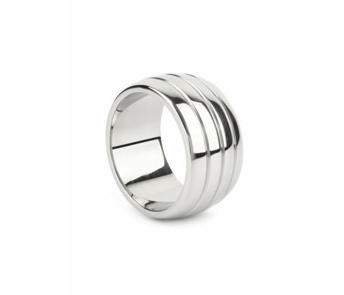 Mr. Steel Oval Barrel Ring 50mm Stainless Steel Comfort Fit
