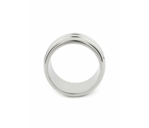 Mr. Steel Oval Barrel Ring 50mm Stainless Steel Comfort Fit