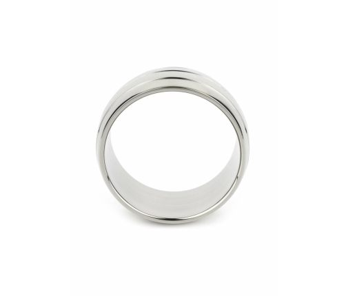 Mr. Steel Oval Barrel C-Ring 55mm Stainless Steel Wide Comfort Fit