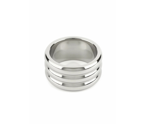 Mr. Steel Elegant Deep C-Ring 40mm Stainless Steel Anatomical Ring