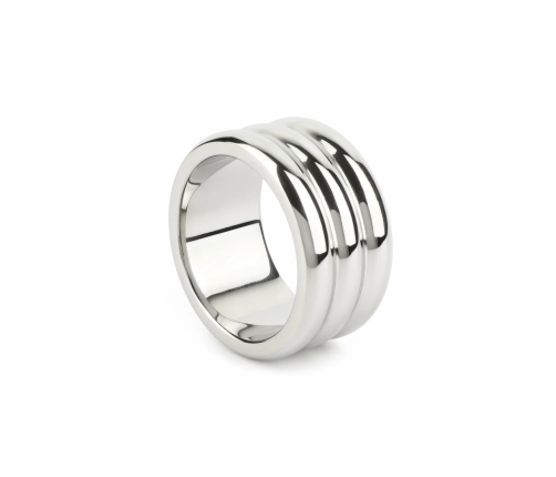 Mr. Steel Elegant Deep C-Ring 40mm Stainless Steel Anatomical Ring