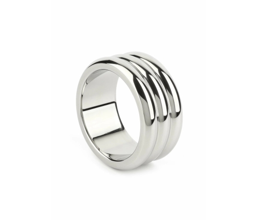 Mr. Steel Elegant Deep C-Ring 45mm Stainless Steel Anatomical Ring