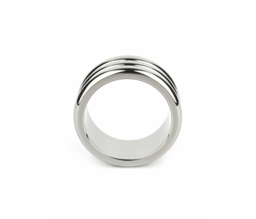 Mr. Steel Elegant Deep C-Ring 45mm Stainless Steel Anatomical Ring