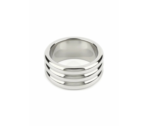 Mr. Steel Elegant Deep C-Ring 45mm Stainless Steel Anatomical Ring
