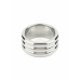 Mr. Steel Elegant Deep C-Ring 45mm Stainless Steel Anatomical Ring