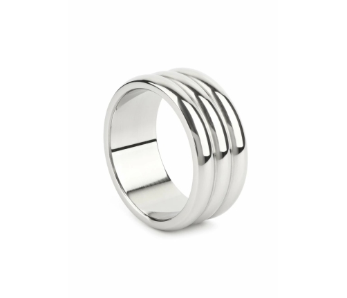 Mr. Steel Elegant Deep C-Ring 50mm Stainless Steel Anatomical Ring