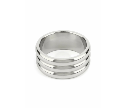 Mr. Steel Elegant Deep C-Ring 50mm Stainless Steel Anatomical Ring