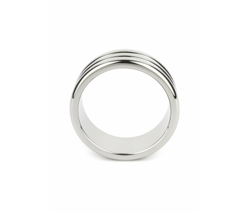 Mr. Steel Elegant Deep C-Ring 55mm Stainless Steel Anatomical Ring