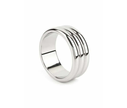 Mr. Steel Elegant Deep C-Ring 55mm Stainless Steel Anatomical Ring