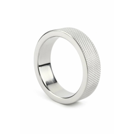 Mr. Steel CrissCross C-Ring 45mm Stainless Steel Textured Ring Mr. Steel CrissCross C-Ring 45mm Stainless Steel Textured Ring