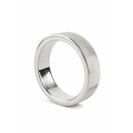 Mr. Steel CrissCross C-Ring 50mm Stainless Steel Textured Ring Mr. Steel CrissCross C-Ring 50mm Stainless Steel Textured Ring