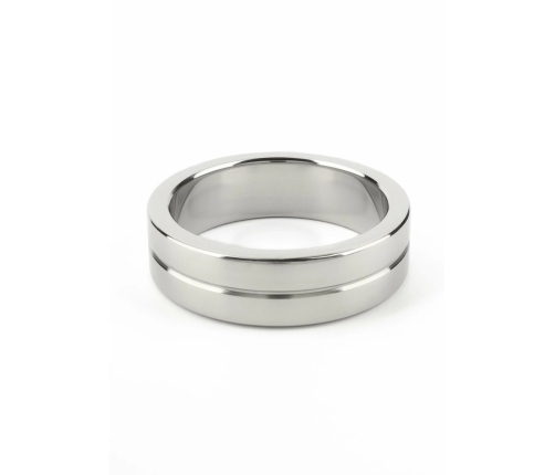 Mr. Steel Single Grooved Ring 45mm Stainless Steel Elegant Design