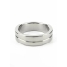 Mr. Steel Single Grooved Ring 45mm Stainless Steel Elegant Design
