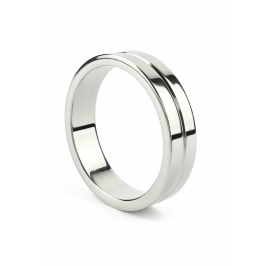 Mr. Steel Single Grooved Stainless Steel Ring 55mm - Polished Finish Mr. Steel Single Grooved Stainless Steel Ring 55mm - Polished Finish