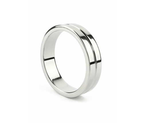 Mr. Steel Single Grooved Stainless Steel Ring 55mm - Polished Finish