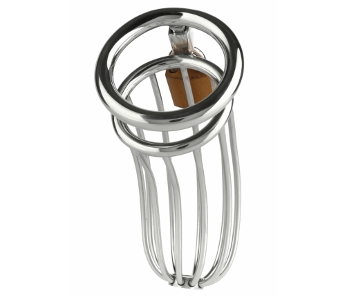 The Man Slut Mr. Steel Chastity Cage Stainless Steel Secure Fit