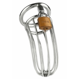 The Man Slut Mr. Steel Chastity Cage Stainless Steel Secure Fit The Man Slut Mr. Steel Chastity Cage Stainless Steel Secure Fit