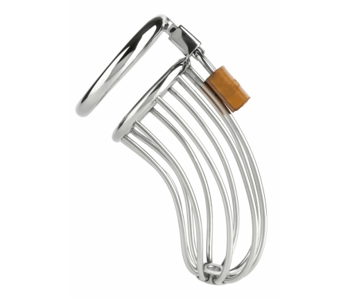 The Man Slut Mr. Steel Chastity Cage Stainless Steel Secure Fit