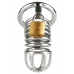 Mr. Steel Ring Master Stainless Steel Chastity System, Adjustable Size