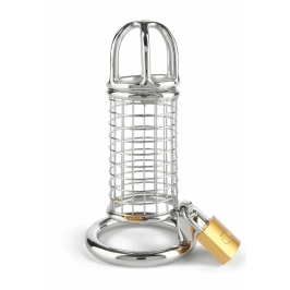 Mr. Steel Matrix Chastity Cage Stainless Steel Secure System Mr. Steel Matrix Chastity Cage Stainless Steel Secure System