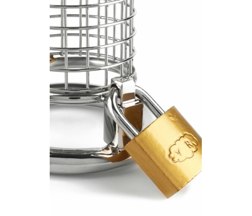Mr. Steel Matrix Chastity Cage Stainless Steel Secure System