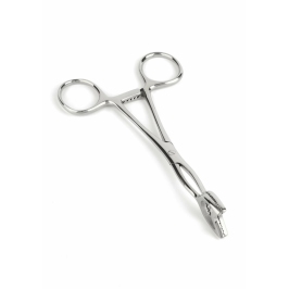 Mr. Steel Cube Tongs V Shape Stainless Steel Precision Tool Mr. Steel Cube Tongs V Shape Stainless Steel Precision Tool