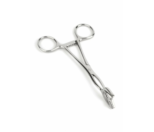 Mr. Steel Cube Tongs V Shape Stainless Steel Precision Tool