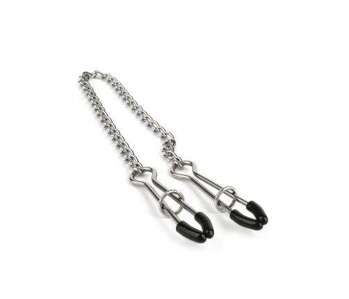 Mr. Steel Tweezer Adjustable Stainless Steel Nipple Clamps with Chain