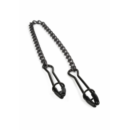 Mr. Steel Tweezer Nipple Clamps Black Adjustable Stainless Steel Chain Mr. Steel Tweezer Nipple Clamps Black Adjustable Stainless Steel Chain