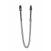 Mr. Steel Tweezer Nipple Clamps Black Adjustable Stainless Steel Chain
