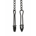 Mr. Steel Tweezer Nipple Clamps Black Adjustable Stainless Steel Chain